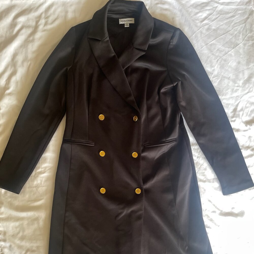 Size 10 Sleek Black Blazer Dress – Shelby & Palmer